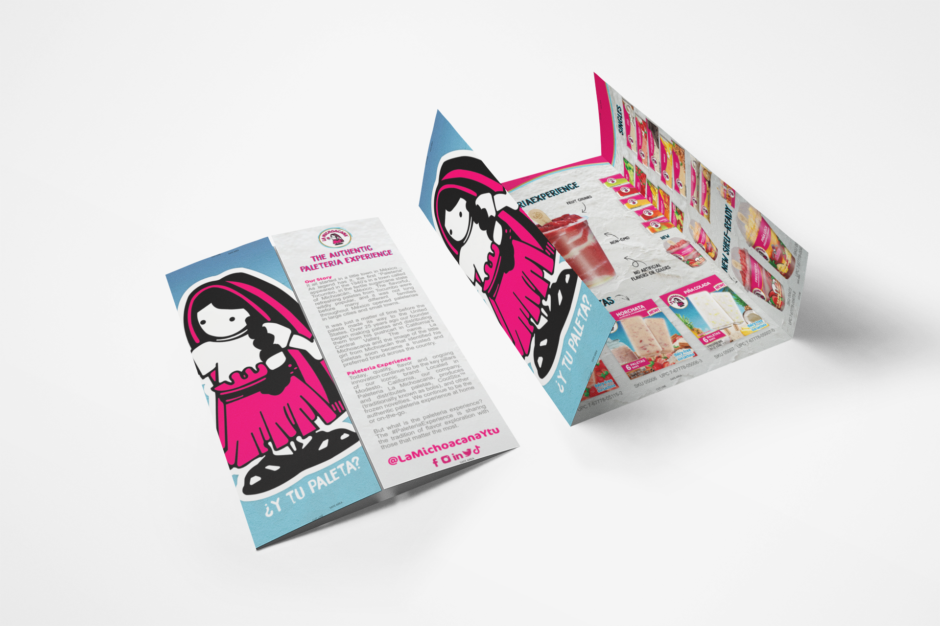 Custom business brochure printing mockup