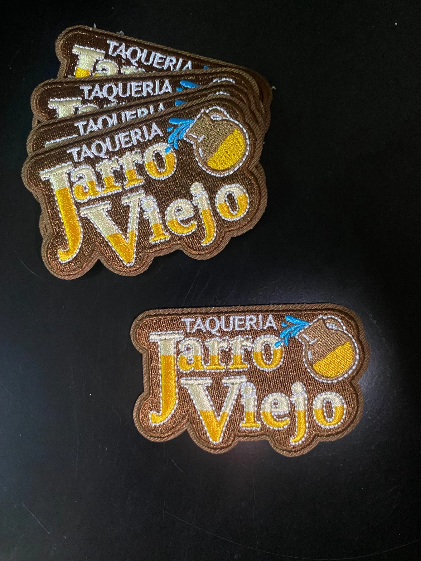 Custom Embroidered Patches for Taqueria Jarro Viejo — Oakdale, CA