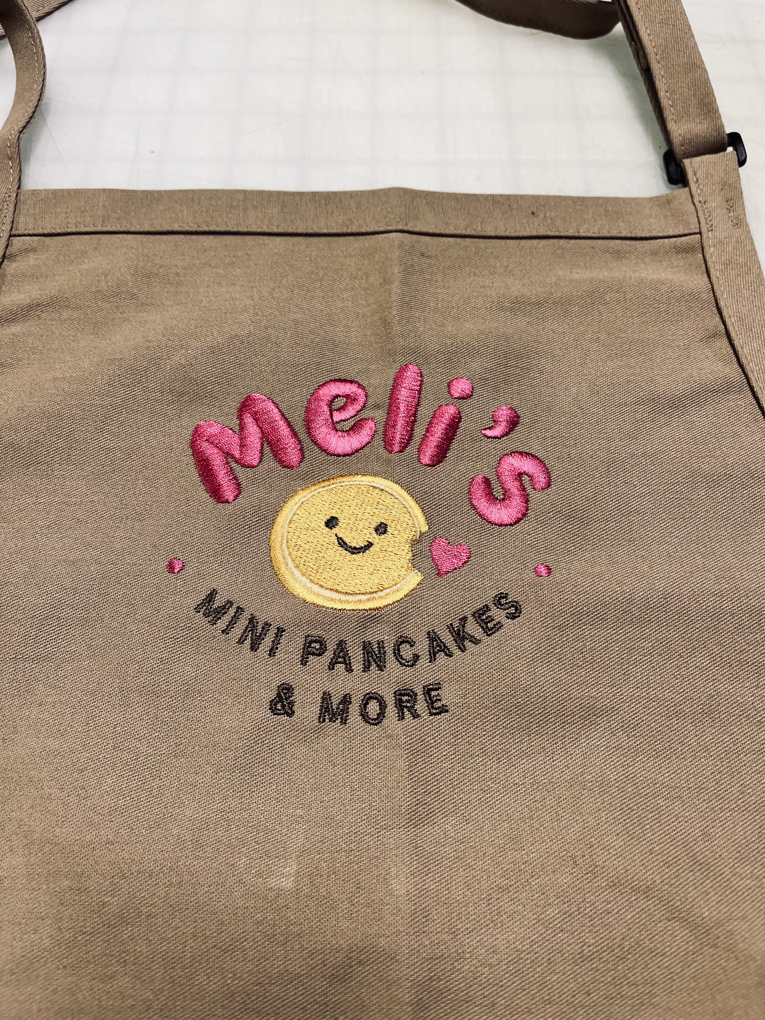 Custom Embroidered Apron for Melis Mini Pancakes — Stockton, CA