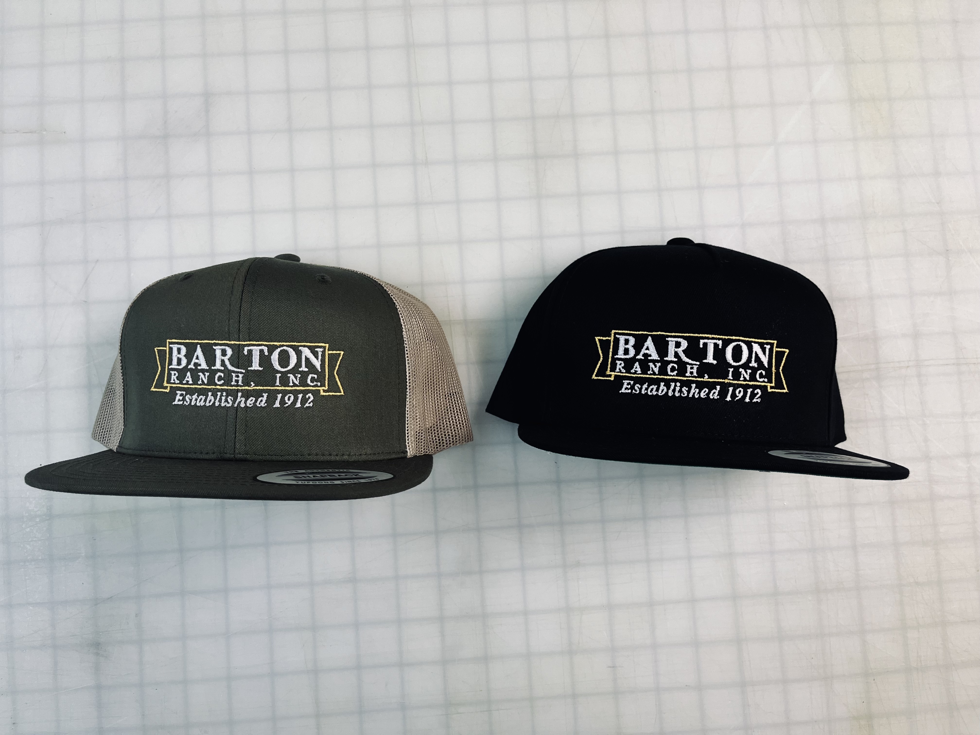 Custom Embroidered Hats for Barton Ranch — Escalon, CA