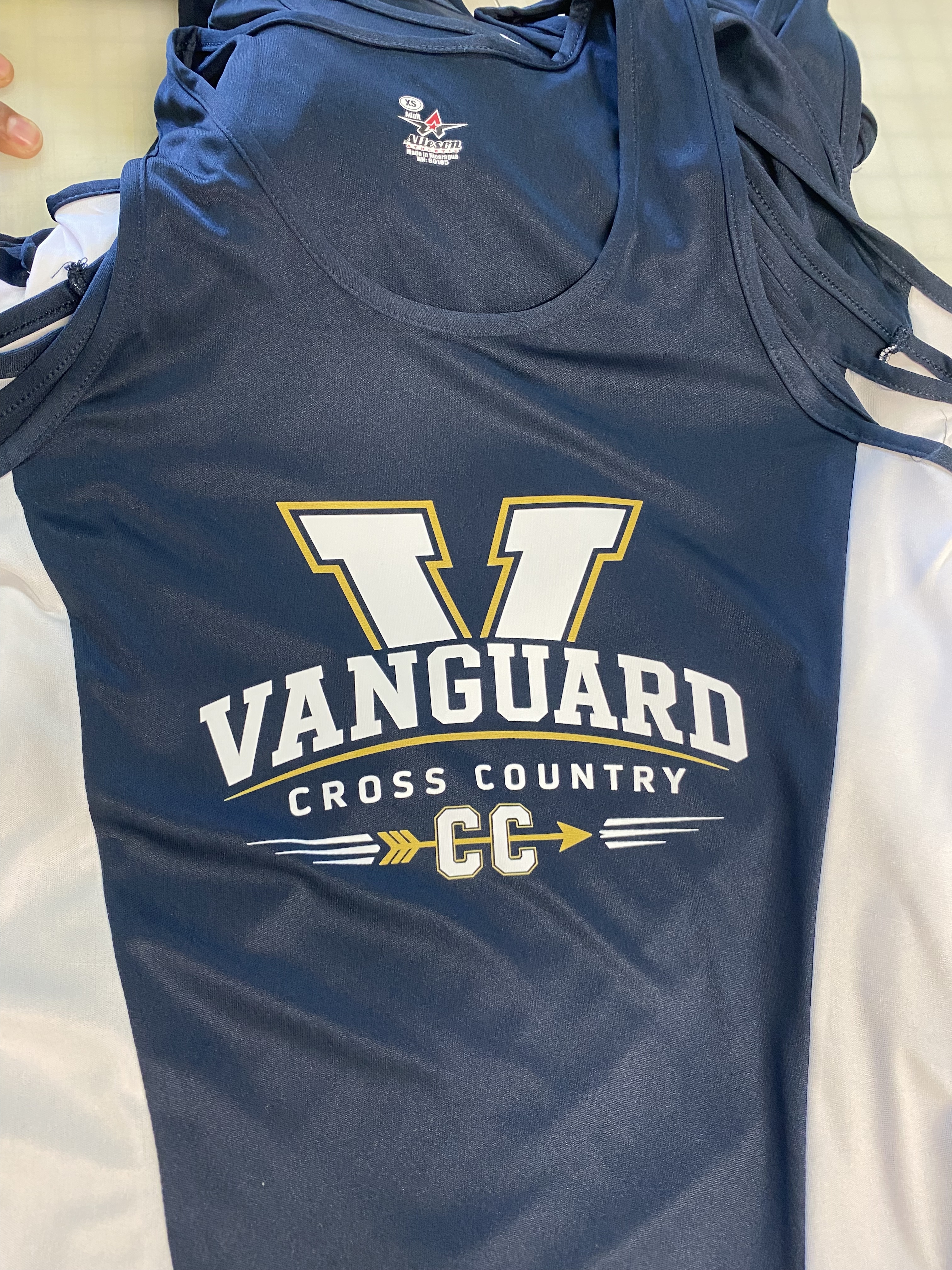 Custom Printed Team Jersey for Aspire Vanguard College Preparatory Academy — Modesto, CA