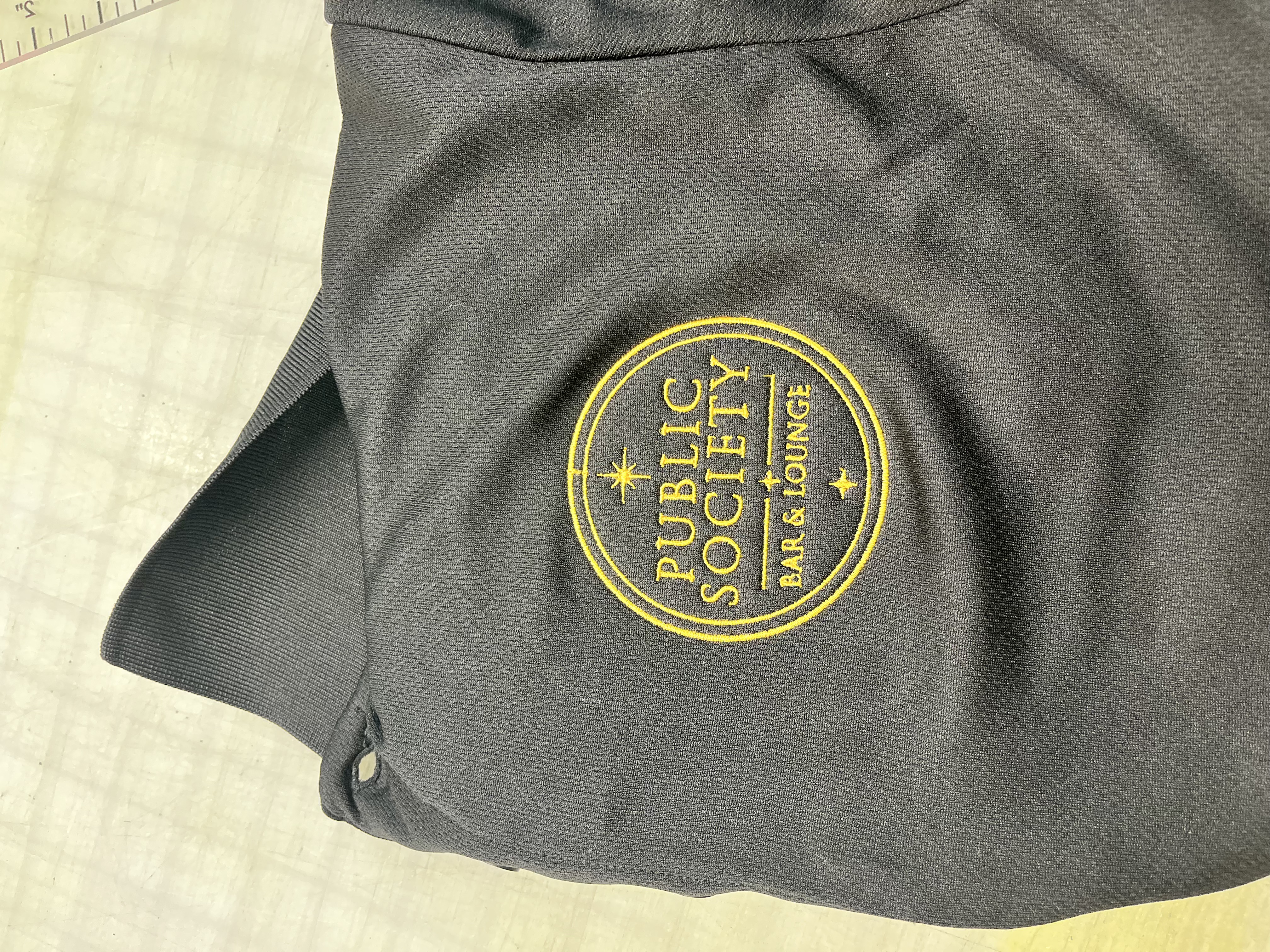 Custom Embroidery On Polo for Public Society Bar Lounge — Ceres, CA