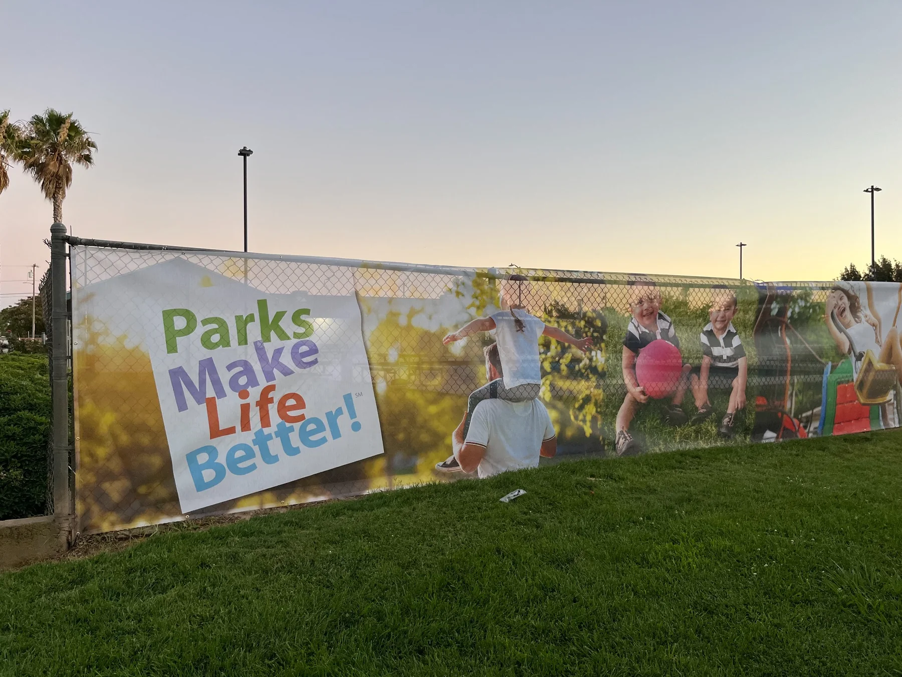Outdoor Fence Banner for Parks And Recreation