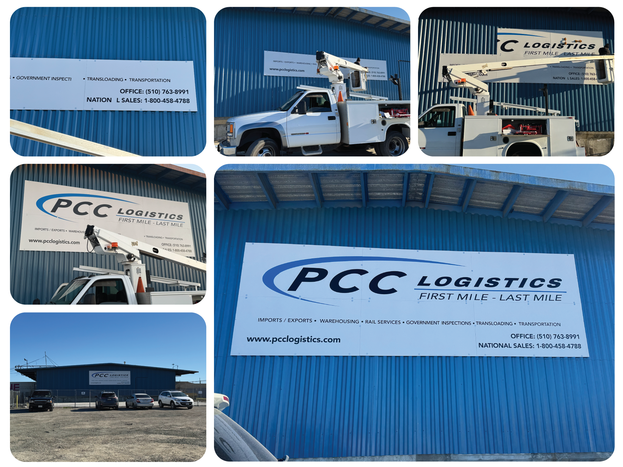 Large Format Exterior Sign for Pcc Logistics